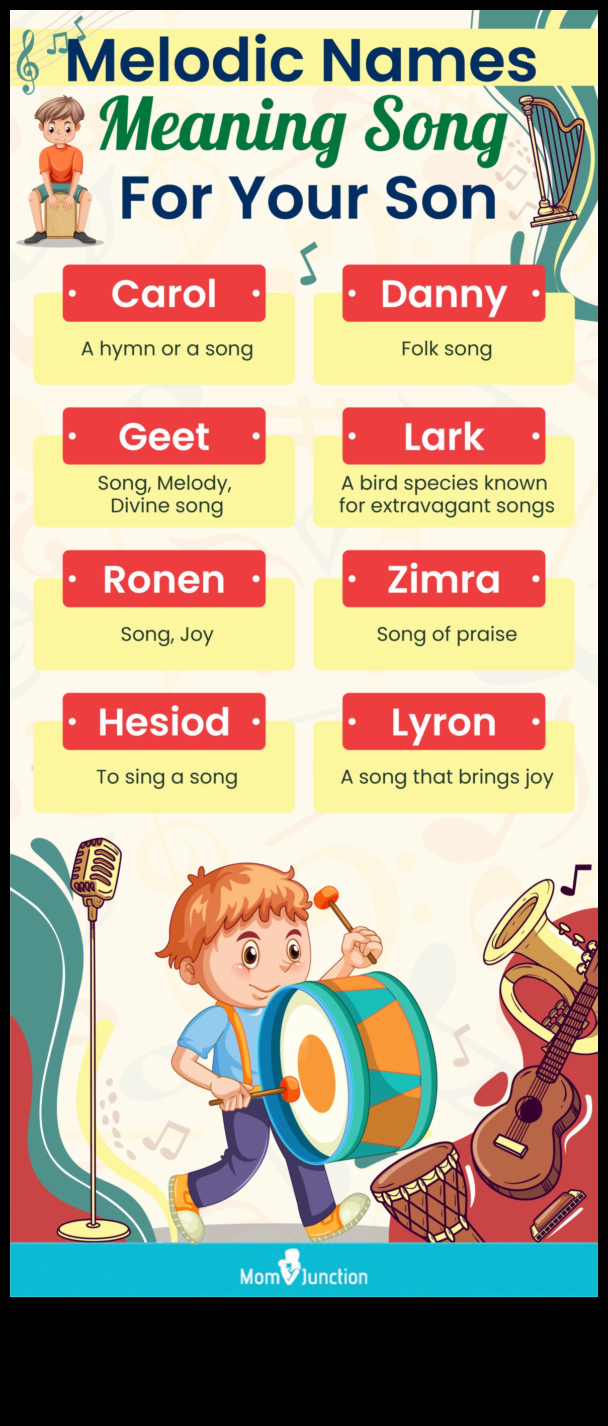 Starojoši ritmi: muzikāli un melodiski mazuļu vārdi