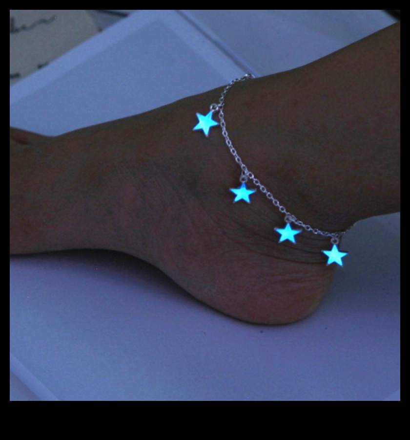 Gaismas saites: savienojiet savu stilu ar kvēlojošām potīšu saitēm