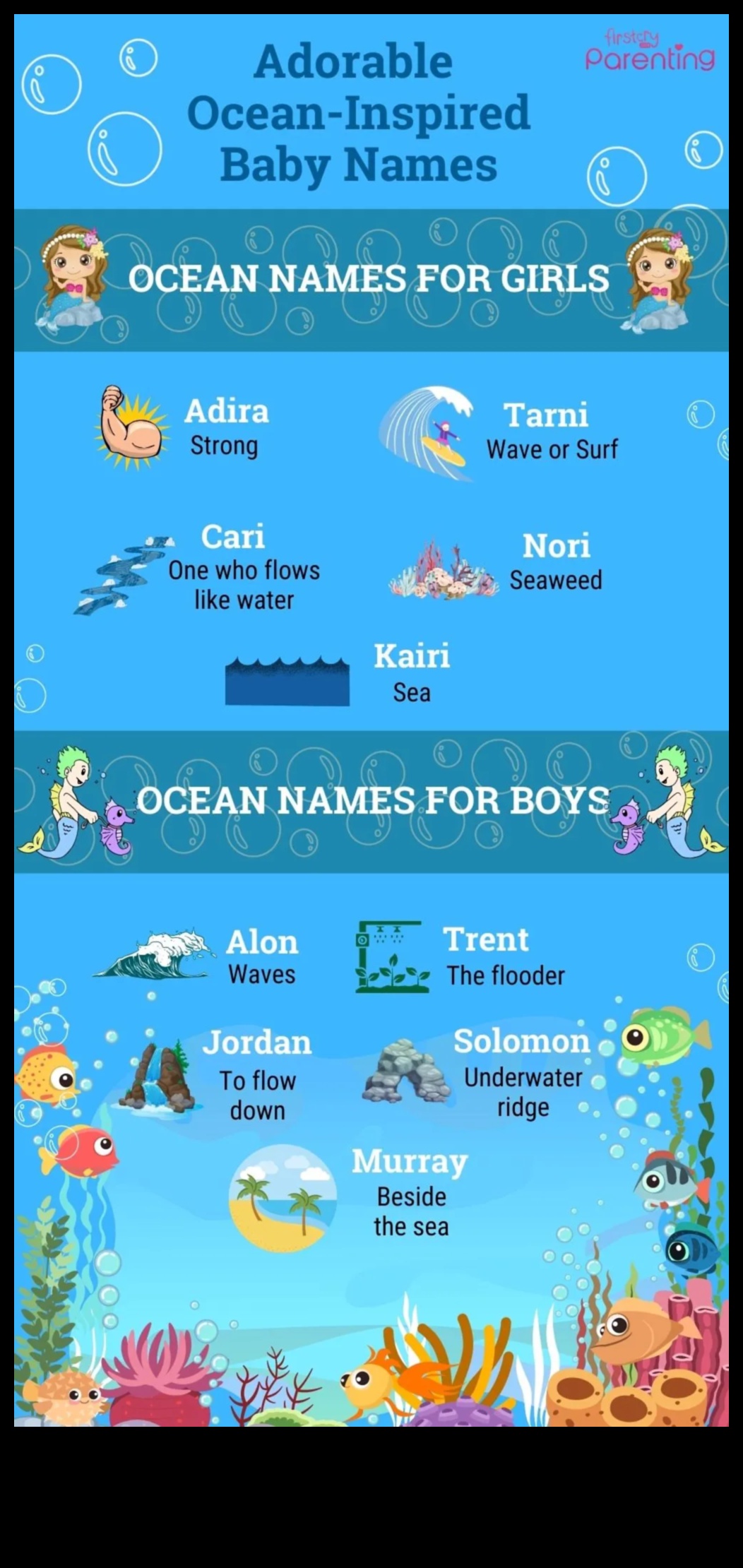 Oceanic Odes Jūras iedvesmota bērnu vārdu ceļvedis vecākiem, kuriem patīk ūdens 1 Okeāna odas: jūras iedvesmoti mazuļu vārdi ūdens svētlaimei